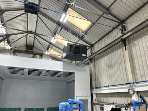 Powrmatic heater - industrial heating installed, Southampton