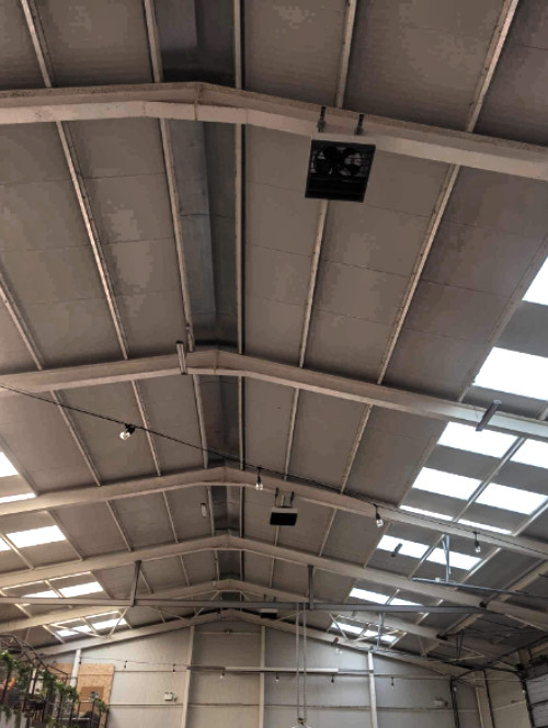 Winterwarm destratification fans installed in Dorset