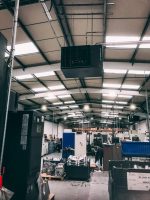 Industrial Heaters installed at a precision engineering workshop in Andover a warm air heating solution for their current building
